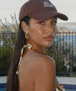 Peppermayo Exclusive Isle Escape Dad Cap - Chocolate New & Most Loved