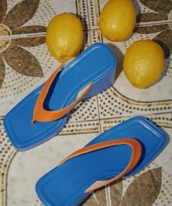Cult Avenue House Party Sandals - Cobalt And Orange New & Most Loved 7 Cult Avenue House Party Sandals - Cobalt And Orange New & Most Loved