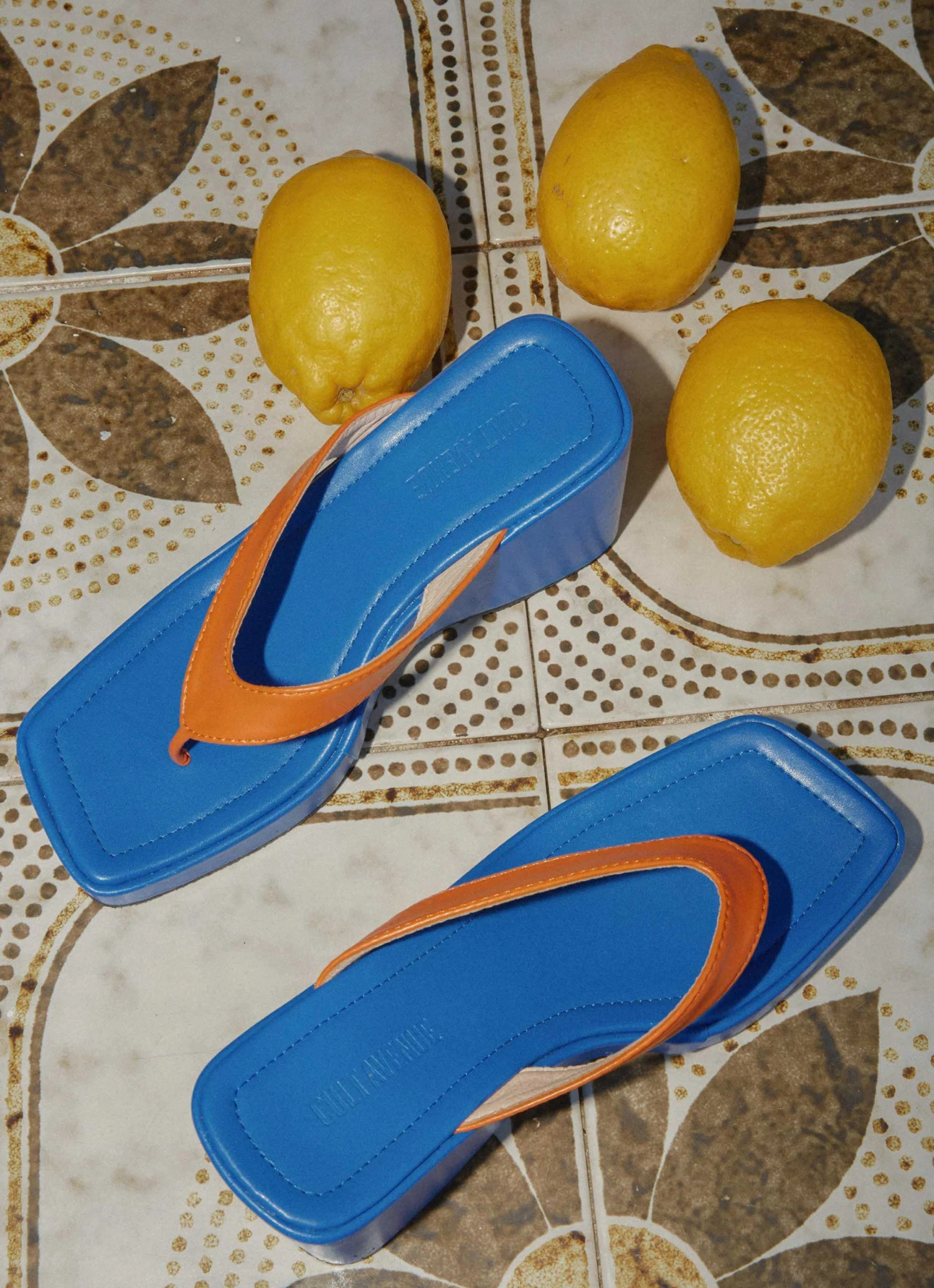 Cult Avenue House Party Sandals - Cobalt And Orange New & Most Loved 4 Cult Avenue House Party Sandals - Cobalt And Orange New & Most Loved