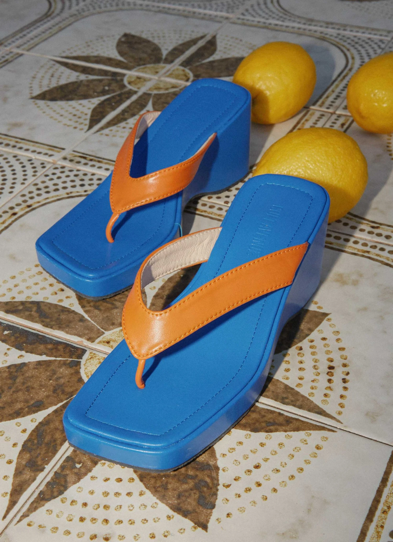 Cult Avenue House Party Sandals - Cobalt And Orange New & Most Loved 3 Cult Avenue House Party Sandals - Cobalt And Orange New & Most Loved