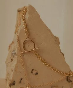 Peppermayo New & Most Loved Love You Better Multi Chain Necklace - Gold