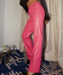 Peppermayo Exclusive L.A Street Style Pants - Magenta PU 12 Peppermayo Exclusive L.A Street Style Pants - Magenta PU