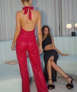 Peppermayo Exclusive Villa Vera Jumpsuit - Magenta New & Most Loved