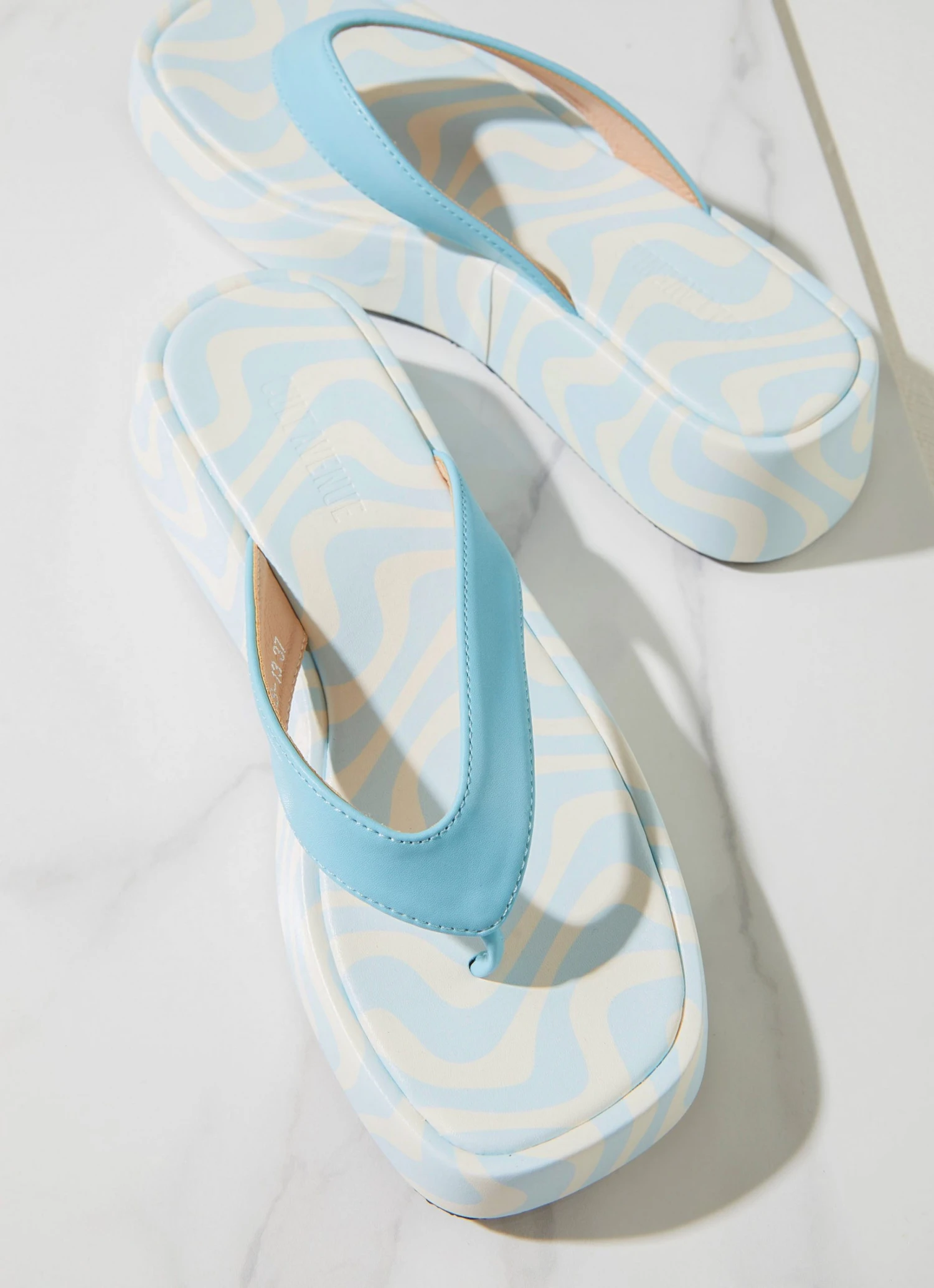Cult Avenue New & Most Loved Minelli Sandals - Pastel Blue Wave 3 Cult Avenue New & Most Loved Minelli Sandals - Pastel Blue Wave