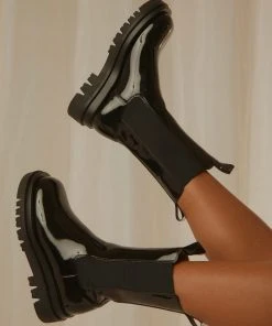 Cult Avenue Annalise Boot - Gloss Black