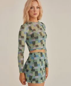 Riley Hubatka X Peppermayo Nights In L.A Mesh Top - Techno Check 9 Riley Hubatka X Peppermayo Nights In L.A Mesh Top - Techno Check