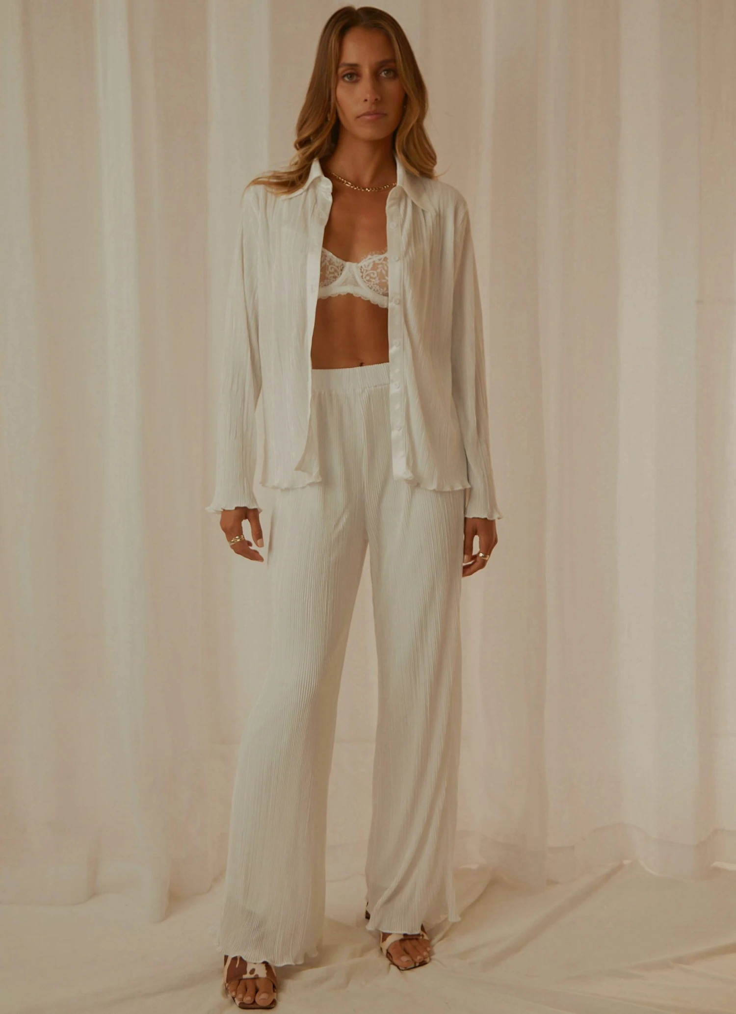 Peppermayo Exclusive 90s Muse Pants - Ivory - Pre-Order 3 Peppermayo Exclusive 90s Muse Pants - Ivory - Pre-Order