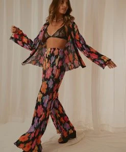 Peppermayo Exclusive 90s Muse Pants - Noir Bloom