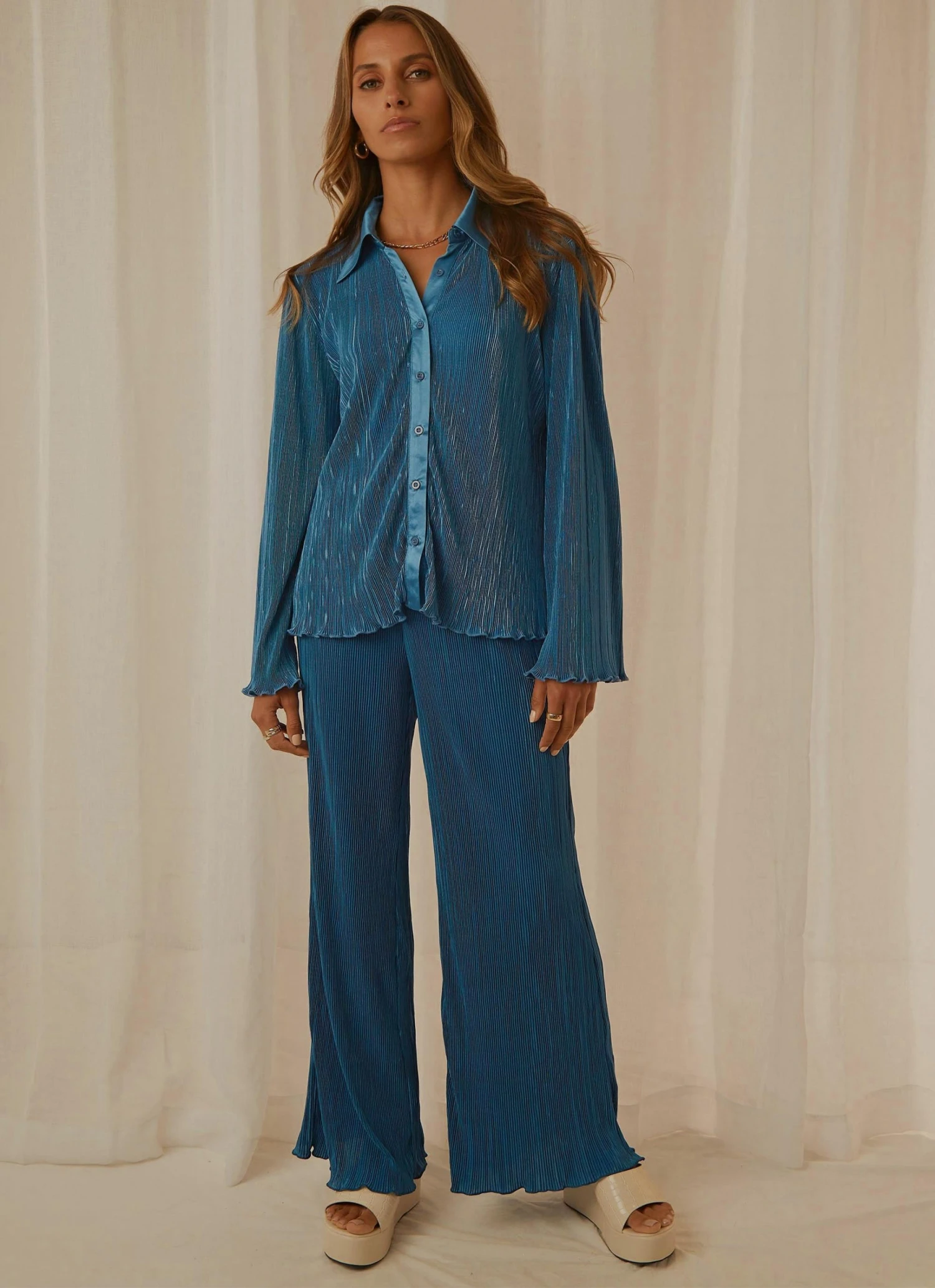 Peppermayo Exclusive 90s Muse Pants - Cobalt - Pre-Order New & Most Loved 2 Peppermayo Exclusive 90s Muse Pants - Cobalt - Pre-Order New & Most Loved