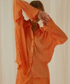 Peppermayo Exclusive New & Most Loved Change Of Pace Shirt - Tangerine - Pre-Order