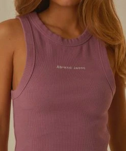 Abrand New & Most Loved A Heather Singlet - Violet 8 Abrand New & Most Loved A Heather Singlet - Violet