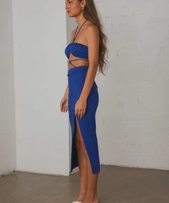 Peppermayo New & Most Loved Looking For Me Midi Skirt - Blue 10 Peppermayo New & Most Loved Looking For Me Midi Skirt - Blue