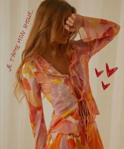 Peppermayo Exclusive Parisian Balcony Tie Top - Paloma - Pre-Order