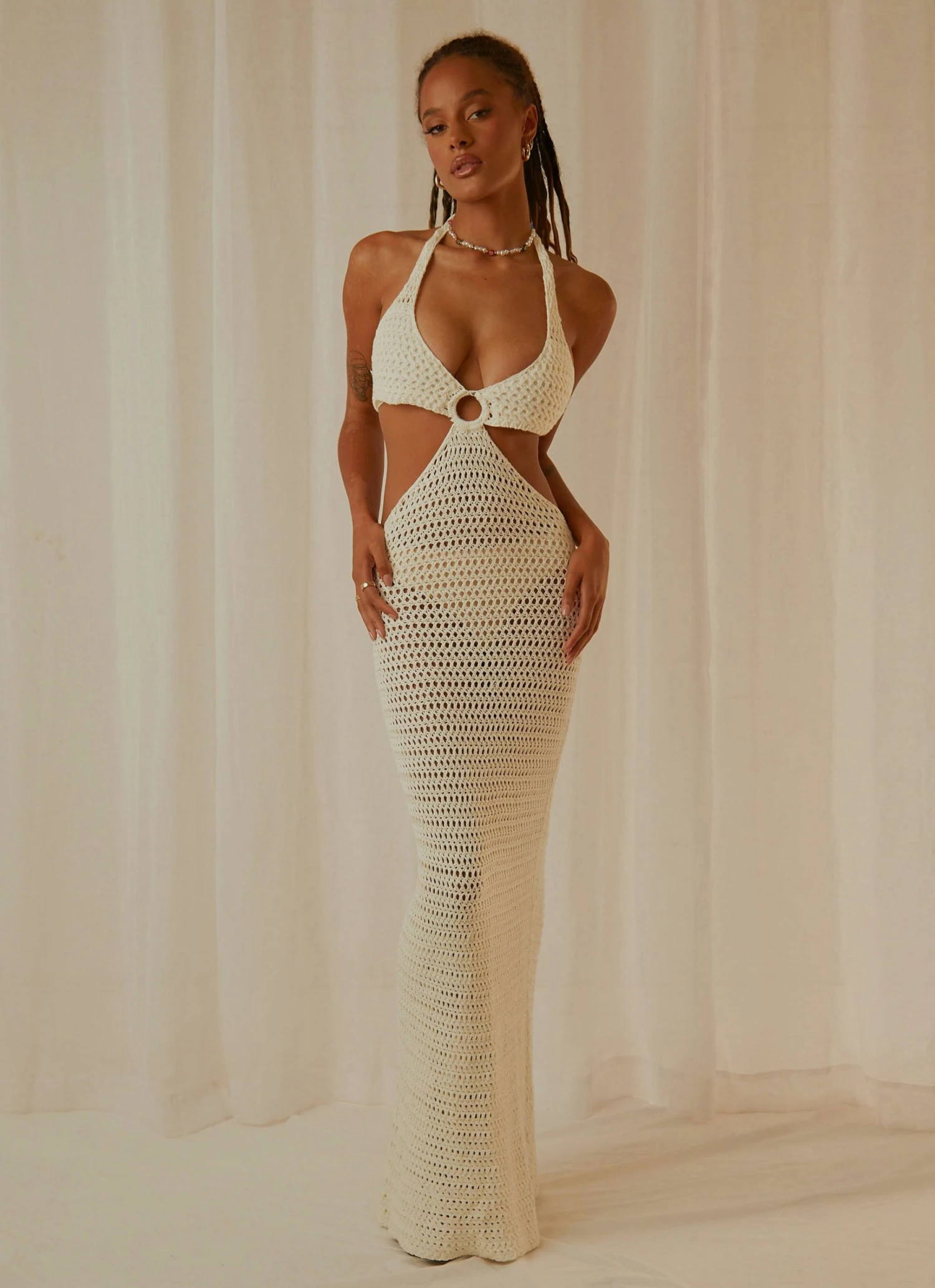 Peppermayo Exclusive Haven Crochet Maxi Dress - White New & Most Loved 3 Peppermayo Exclusive Haven Crochet Maxi Dress - White New & Most Loved