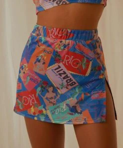Peppermayo Exclusive Locals Only Mesh Mini Skirt - Postcard Travels New & Most Loved
