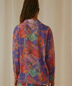 Peppermayo Exclusive Paradise Found Sheer Shirt - Postcard Travels New & Most Loved