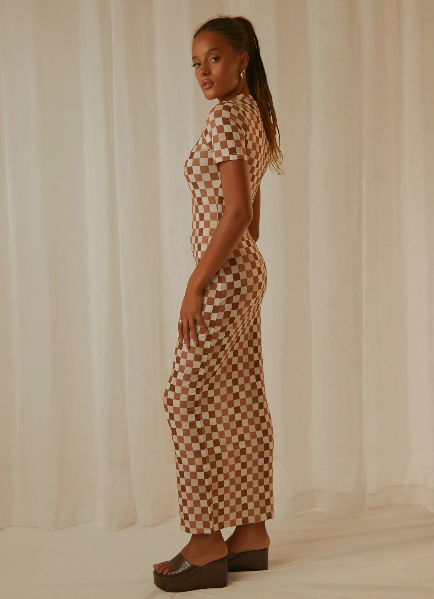 Peppermayo Exclusive New & Most Loved Into The City Mesh Maxi Dress - Cocoa 4 Peppermayo Exclusive New & Most Loved Into The City Mesh Maxi Dress - Cocoa