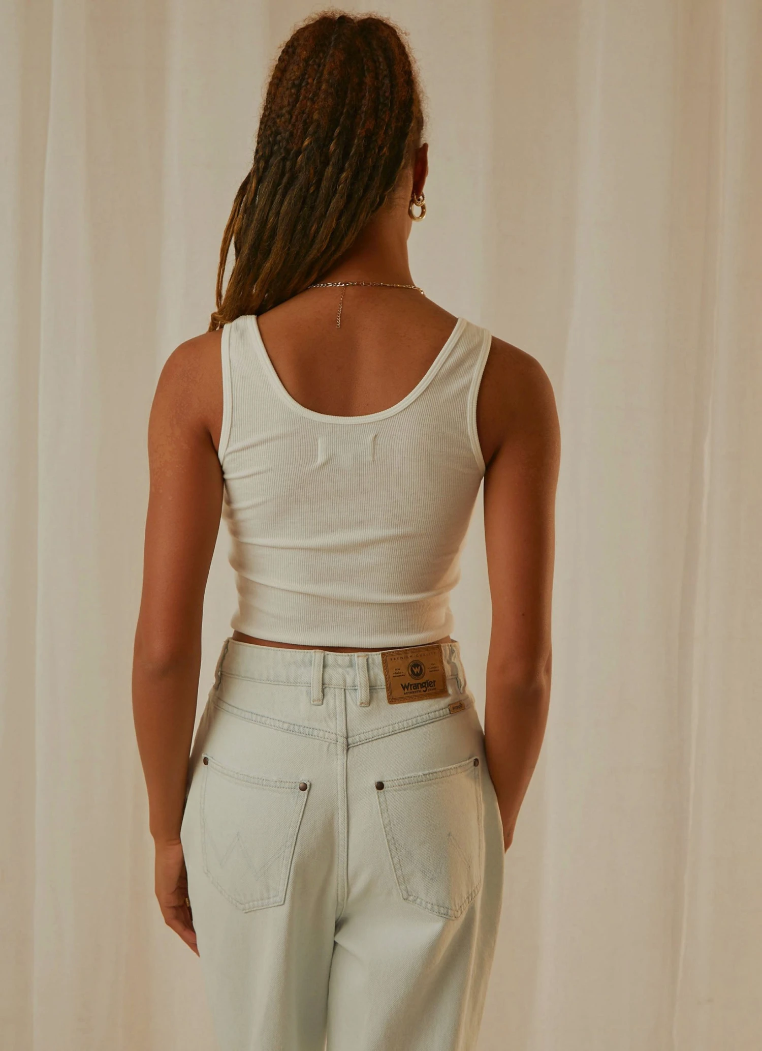 Wrangler New & Most Loved Floral Bones Tank - Vintage White 6 Wrangler New & Most Loved Floral Bones Tank - Vintage White