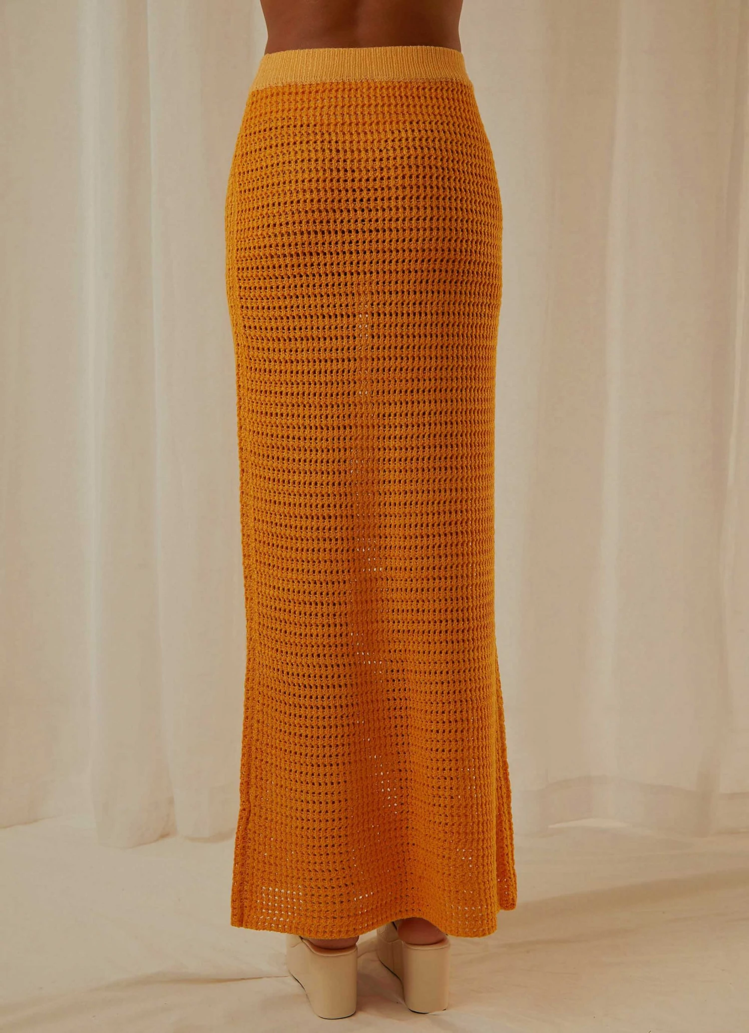 Peppermayo Exclusive New & Most Loved Aloha Shores Crochet Maxi Skirt - Mango 5 Peppermayo Exclusive New & Most Loved Aloha Shores Crochet Maxi Skirt - Mango