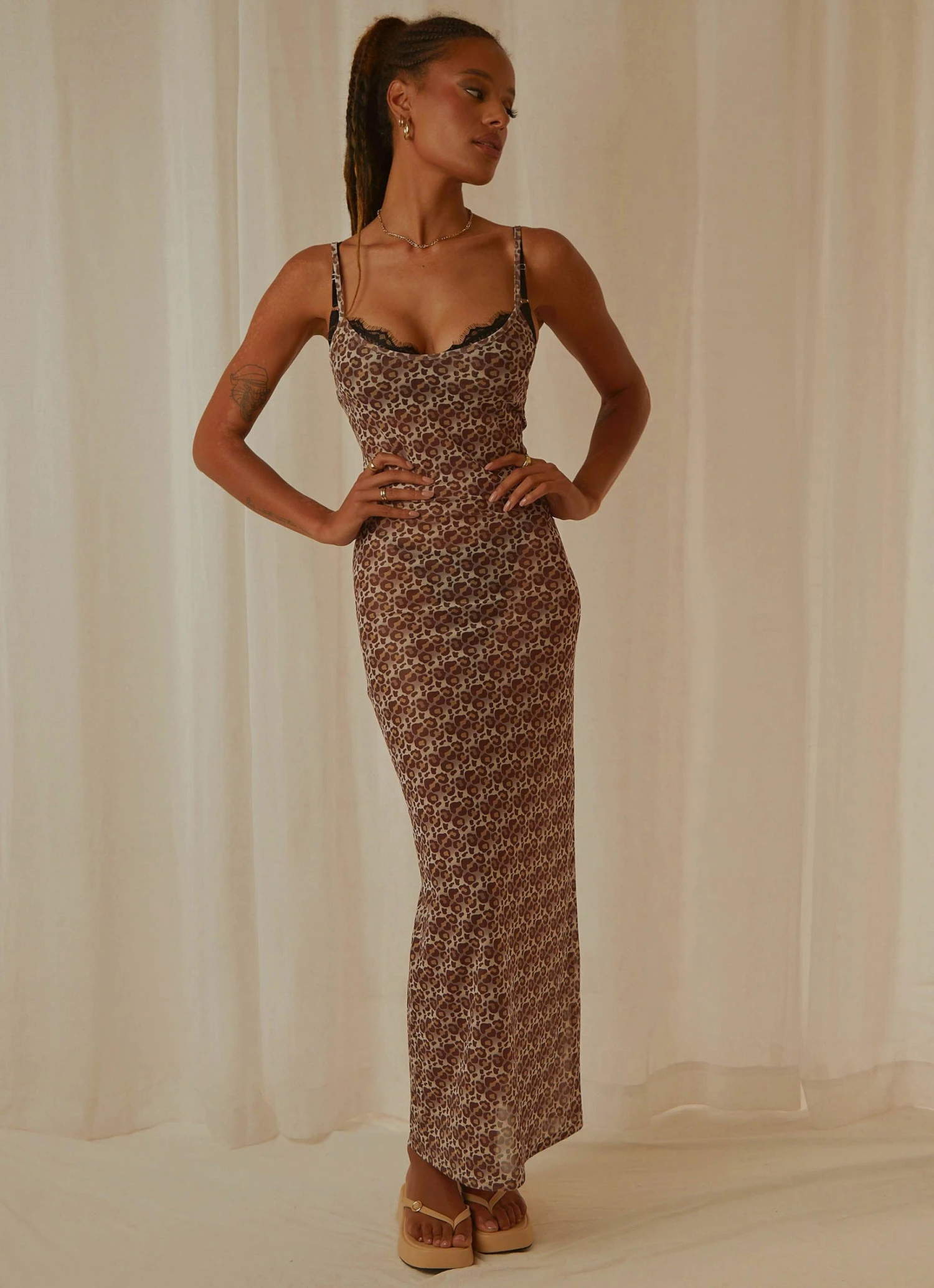 Peppermayo Exclusive New & Most Loved Girls Only Mesh Maxi Dress - Leopard 2 Peppermayo Exclusive New & Most Loved Girls Only Mesh Maxi Dress - Leopard