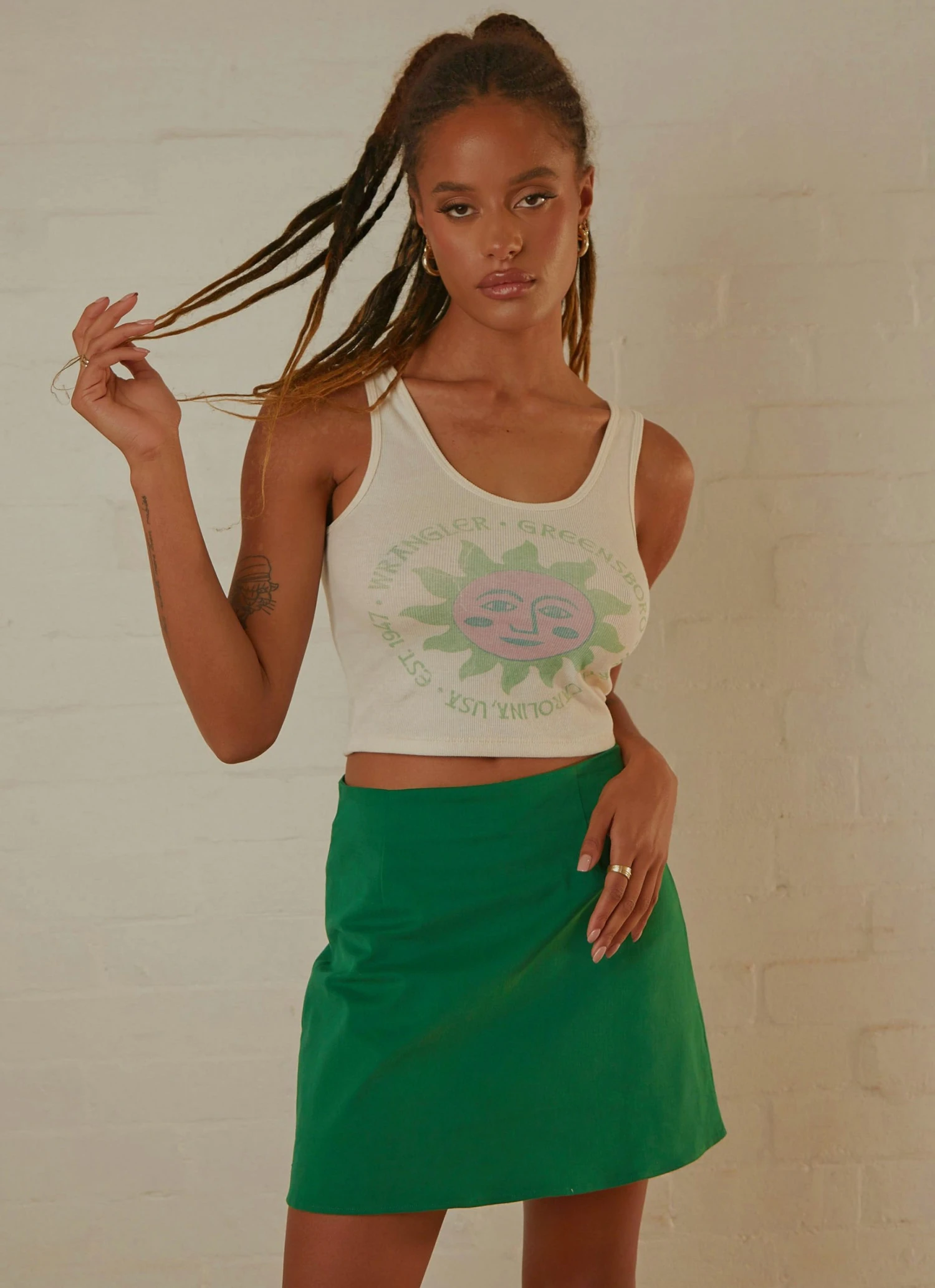 Wrangler New & Most Loved By The Sun Tank - Ecru 1 Wrangler New & Most Loved By The Sun Tank - Ecru