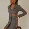 4th & Reckless Josilyn Blazer Dress - Grey
