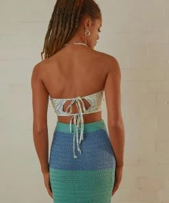 Peppermayo Peretti Crop Top - Blue Multi 11 Peppermayo Peretti Crop Top - Blue Multi