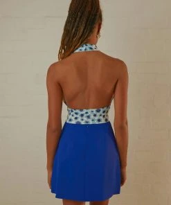 Peppermayo New & Most Loved Dance To This Halter Crop - Blue Floral 9 Peppermayo New & Most Loved Dance To This Halter Crop - Blue Floral