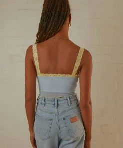 Peppermayo New & Most Loved Take It To Heart Crop Top - Powder Blue