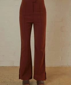 4th & Reckless Elita Trouser - Chestnut Brown New & Most Loved 7 4th & Reckless Elita Trouser - Chestnut Brown New & Most Loved