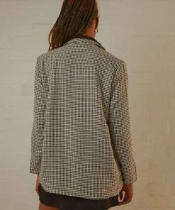 4th & Reckless Jorden Blazer - Black And White Check New & Most Loved 9 4th & Reckless Jorden Blazer - Black And White Check New & Most Loved