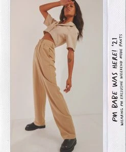 Peppermayo Exclusive New & Most Loved Weekend Mode Pants - Tan