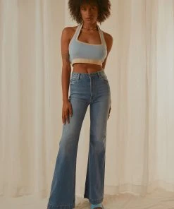 Rolla's Eastcoast Flare Jean - Karen Blue 14 Rolla's Eastcoast Flare Jean - Karen Blue