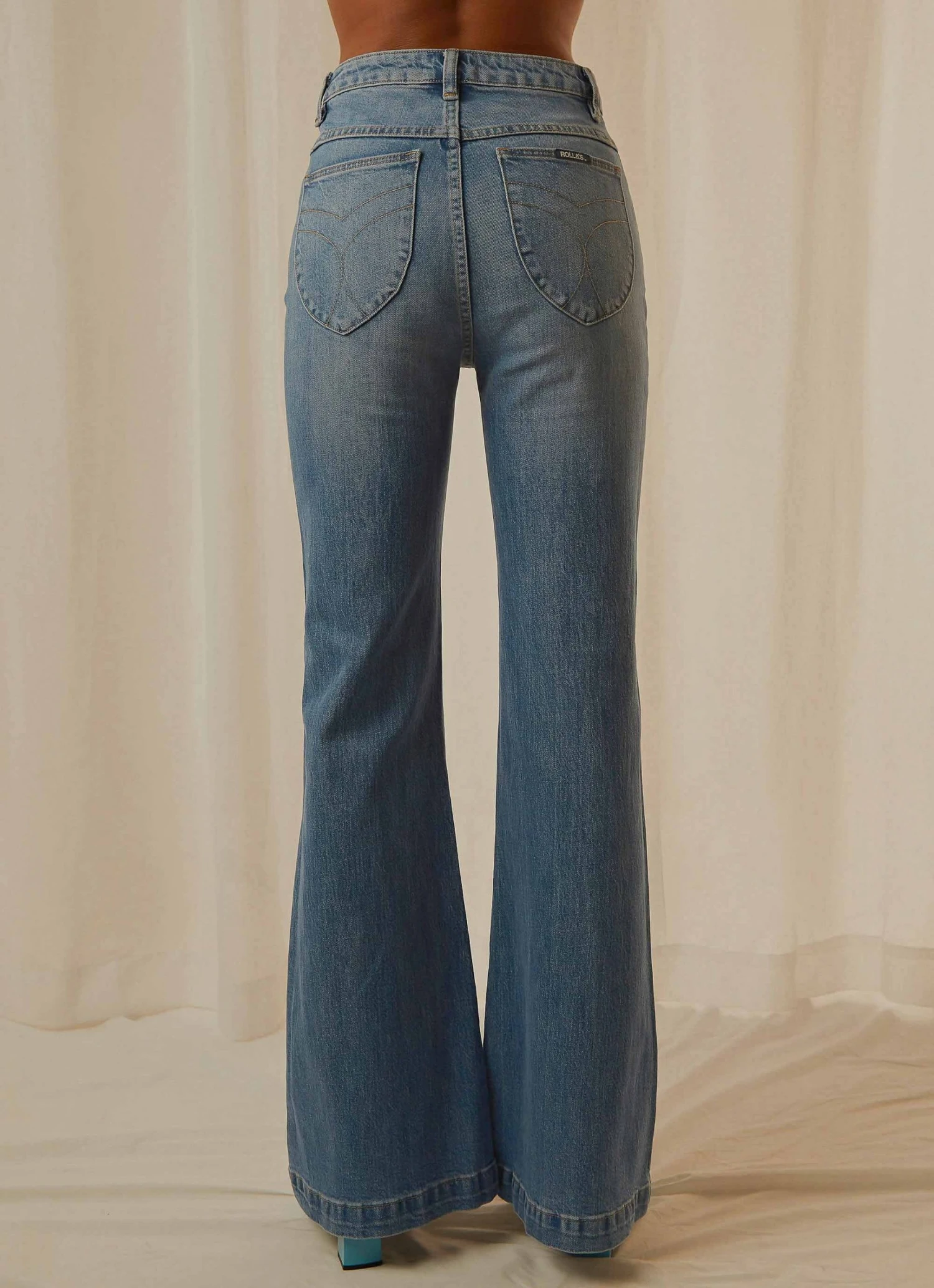 Rolla's Eastcoast Flare Jean - Karen Blue 7 Rolla's Eastcoast Flare Jean - Karen Blue