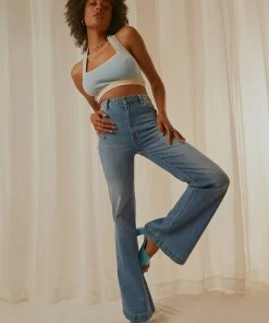 Rolla's Eastcoast Flare Jean - Karen Blue 13 Rolla's Eastcoast Flare Jean - Karen Blue