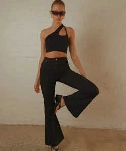 Rolla's New & Most Loved Eastcoast Flare Pants - Galaxy Black