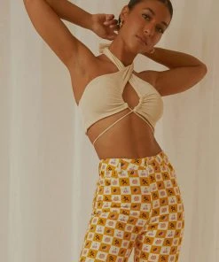 Peppermayo Exclusive Harlow Crop Top - Ivory New & Most Loved