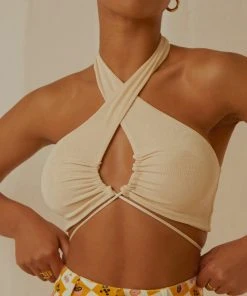 Peppermayo Exclusive Harlow Crop Top - Ivory New & Most Loved