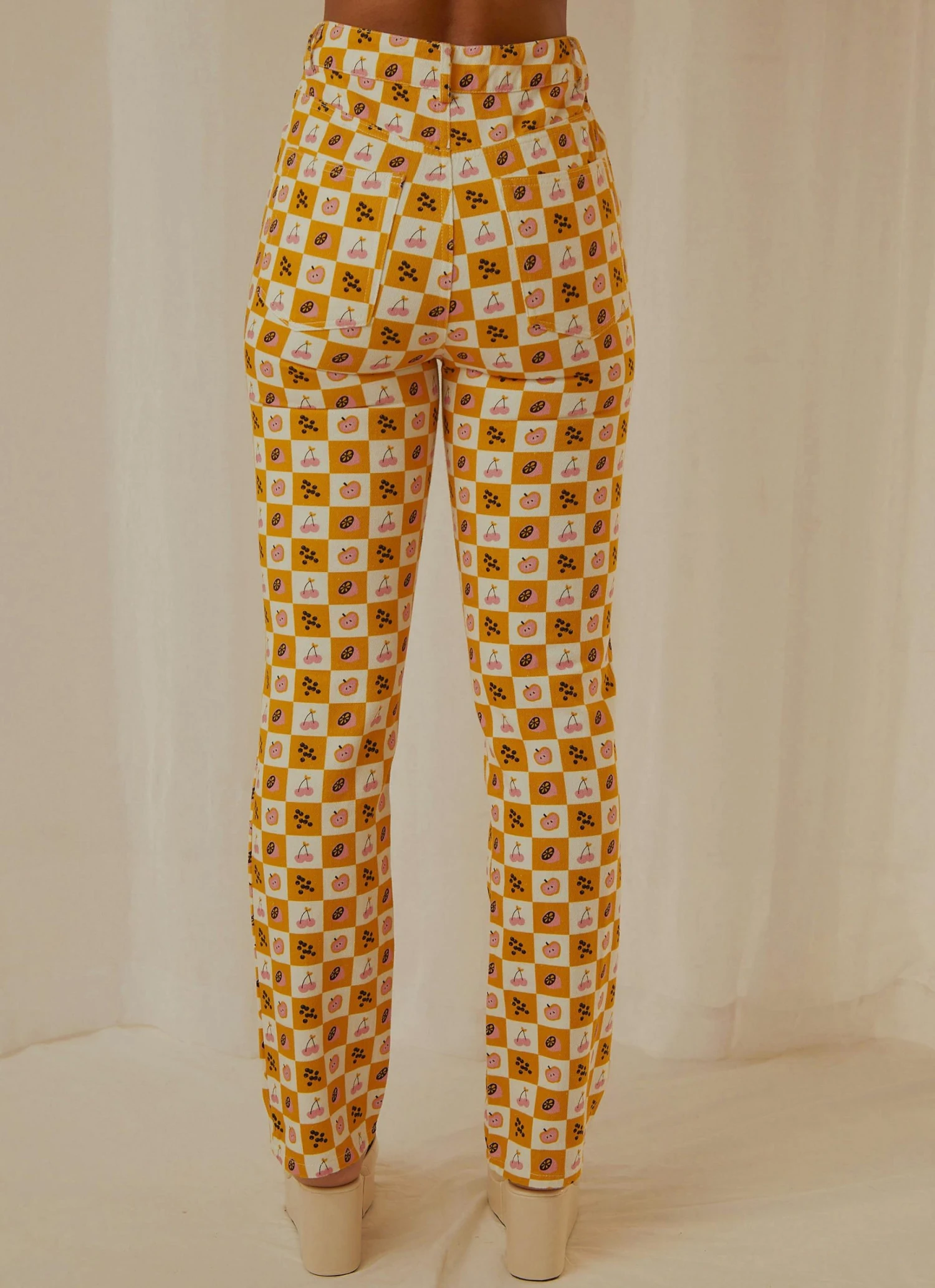 Peppermayo Exclusive Pina Colada Pants - Fruit Checkers 5 Peppermayo Exclusive Pina Colada Pants - Fruit Checkers