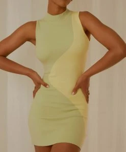 Peppermayo Exclusive The Palms Mini Dress - Lime Wave New & Most Loved