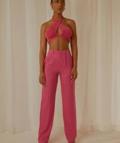 Peppermayo Exclusive Harlow Crop Top - Pink