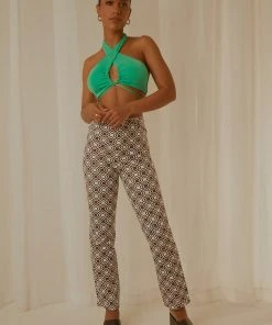 Peppermayo Exclusive New & Most Loved Harlow Crop Top - Jade Green