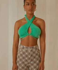 Peppermayo Exclusive New & Most Loved Harlow Crop Top - Jade Green 7 Peppermayo Exclusive New & Most Loved Harlow Crop Top - Jade Green