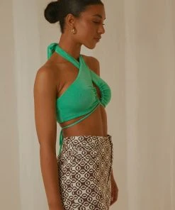 Peppermayo Exclusive New & Most Loved Harlow Crop Top - Jade Green 8 Peppermayo Exclusive New & Most Loved Harlow Crop Top - Jade Green