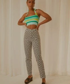 Peppermayo Exclusive Alba Knit Crop - Ocean Stripe New & Most Loved