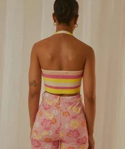 Peppermayo Exclusive Jagger Knit Crop - Sherbert Stripe 9 Peppermayo Exclusive Jagger Knit Crop - Sherbert Stripe