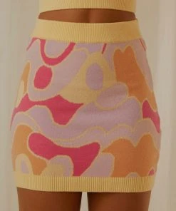 Peppermayo Exclusive New Dreams Knit Skirt - Psychedelic