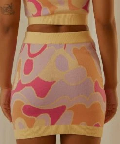 Peppermayo Exclusive New Dreams Knit Skirt - Psychedelic