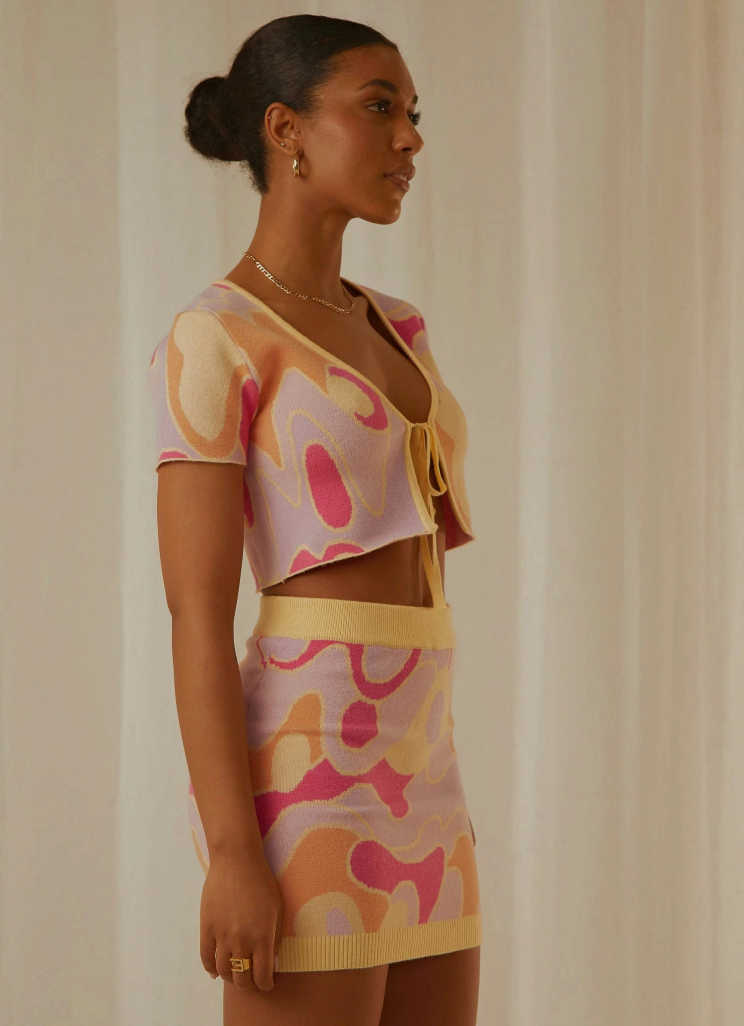 Peppermayo Exclusive New & Most Loved On The Record Knit Tie Top - Psychedelic 4 Peppermayo Exclusive New & Most Loved On The Record Knit Tie Top - Psychedelic