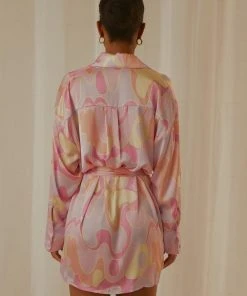 Peppermayo Exclusive Faye Mini Shirt Dress - Psychedelic New & Most Loved 9 Peppermayo Exclusive Faye Mini Shirt Dress - Psychedelic New & Most Loved
